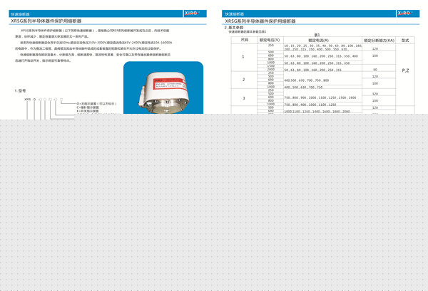陜西P型系列有填料方型平板式快速熔斷器